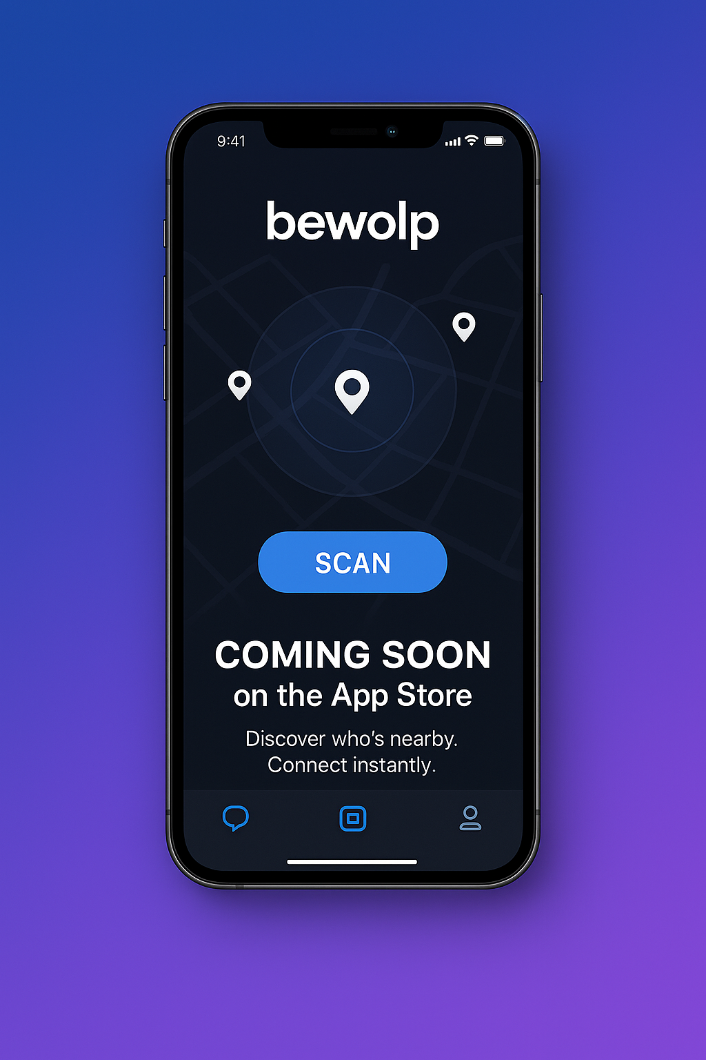 Preview of Bewolp app on iPhone